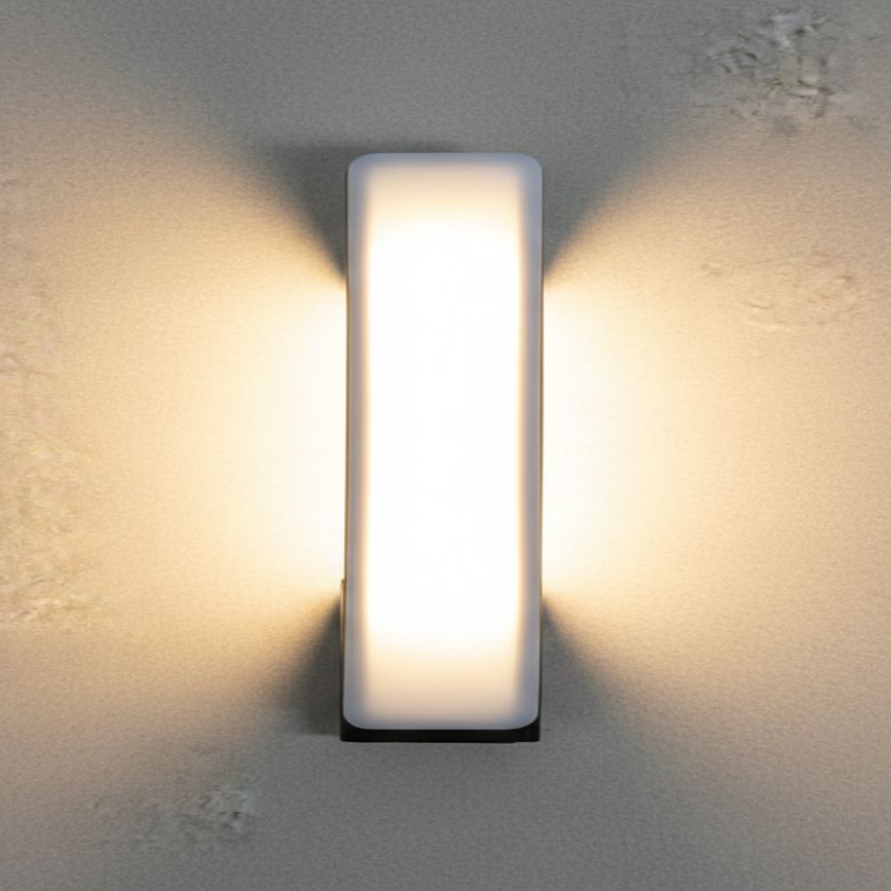 Aplică LED de perete Some, IP65, 15W, 3000K, 1350 lm, negru - imagine 2