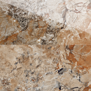 Gresie porțelanată vitrificată Amstorm Brown Highglossy 60x120 cm, lucioasă, aspect marmură