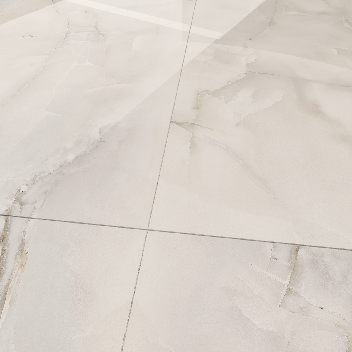 Gresie porțelanată vitrificată Anti Sky Glossy 60x120 cm, lucioasă, rectificată, aspect marmură - imagine 3