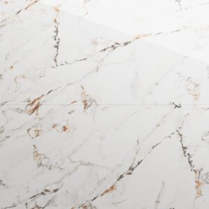 Gresie porțelanată rectificată Arbestaro Gold 60x120 cm, lucioasă, aspect marmură