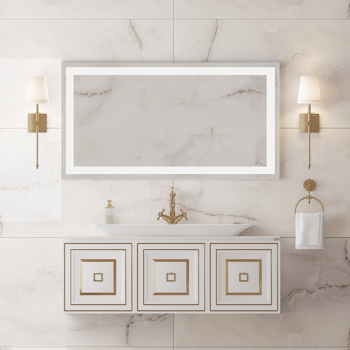 Gresie porțelanată vitrificată Anti Sky Glossy 60x120 cm, lucioasă, rectificată, aspect marmură - imagine 2