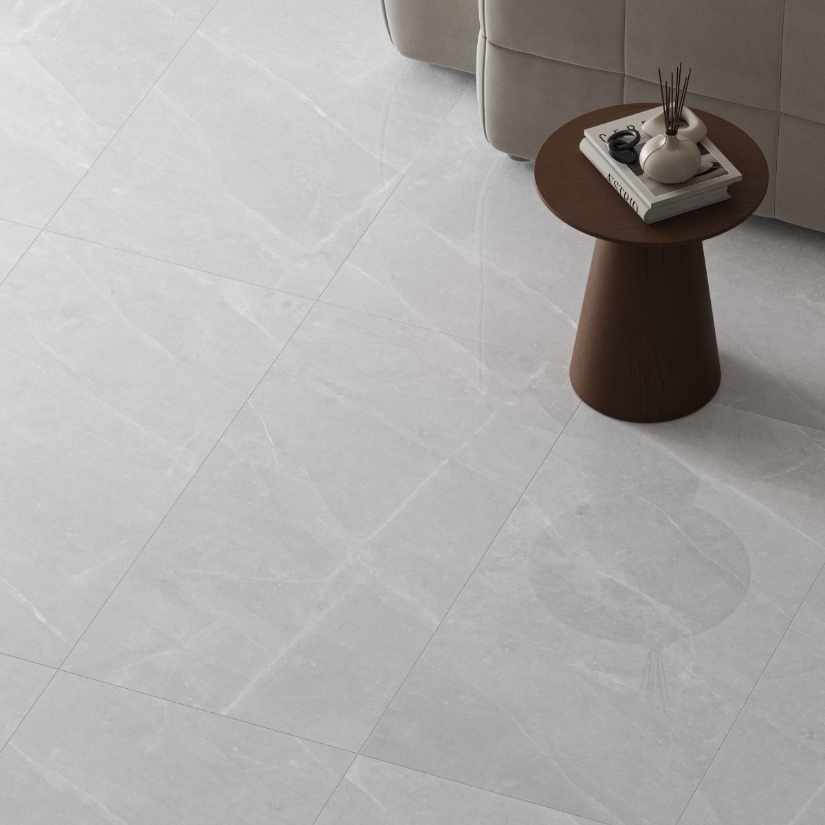 Gresie porțelanată rectificată Torino White 60x120 cm - imagine 3